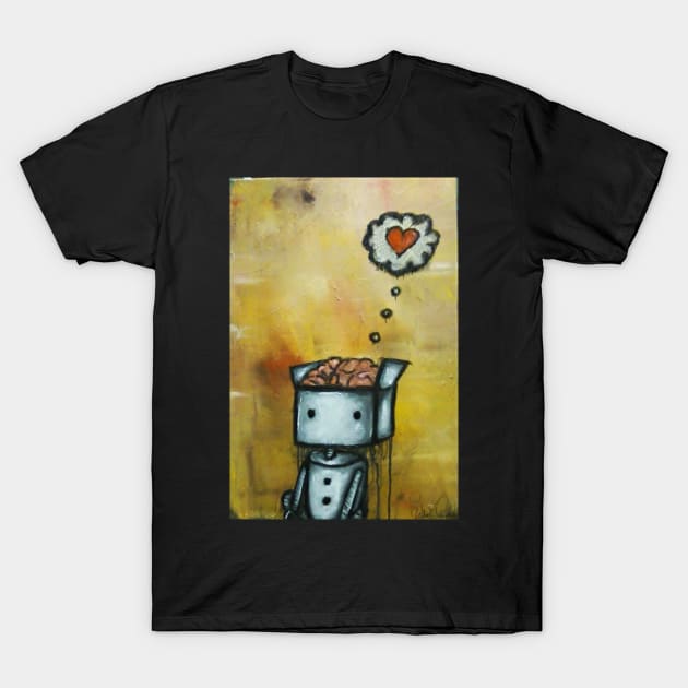 Autom-a-Tom (Robots dream of love) T-Shirt by YaebaArts